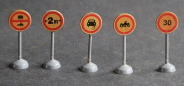 Siku Trafficsign-Set 1960 five different types (4256)